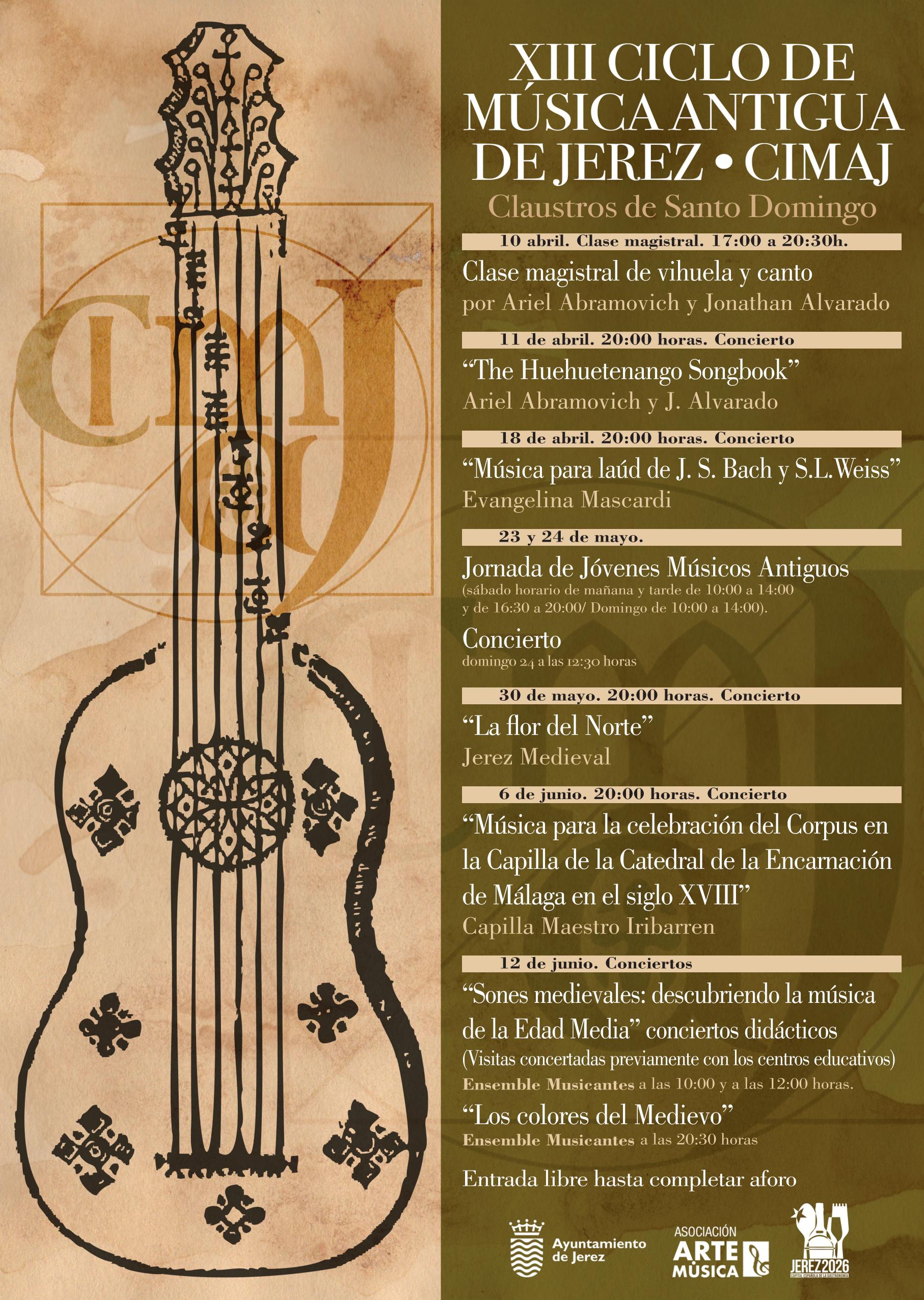 cartel música antigua