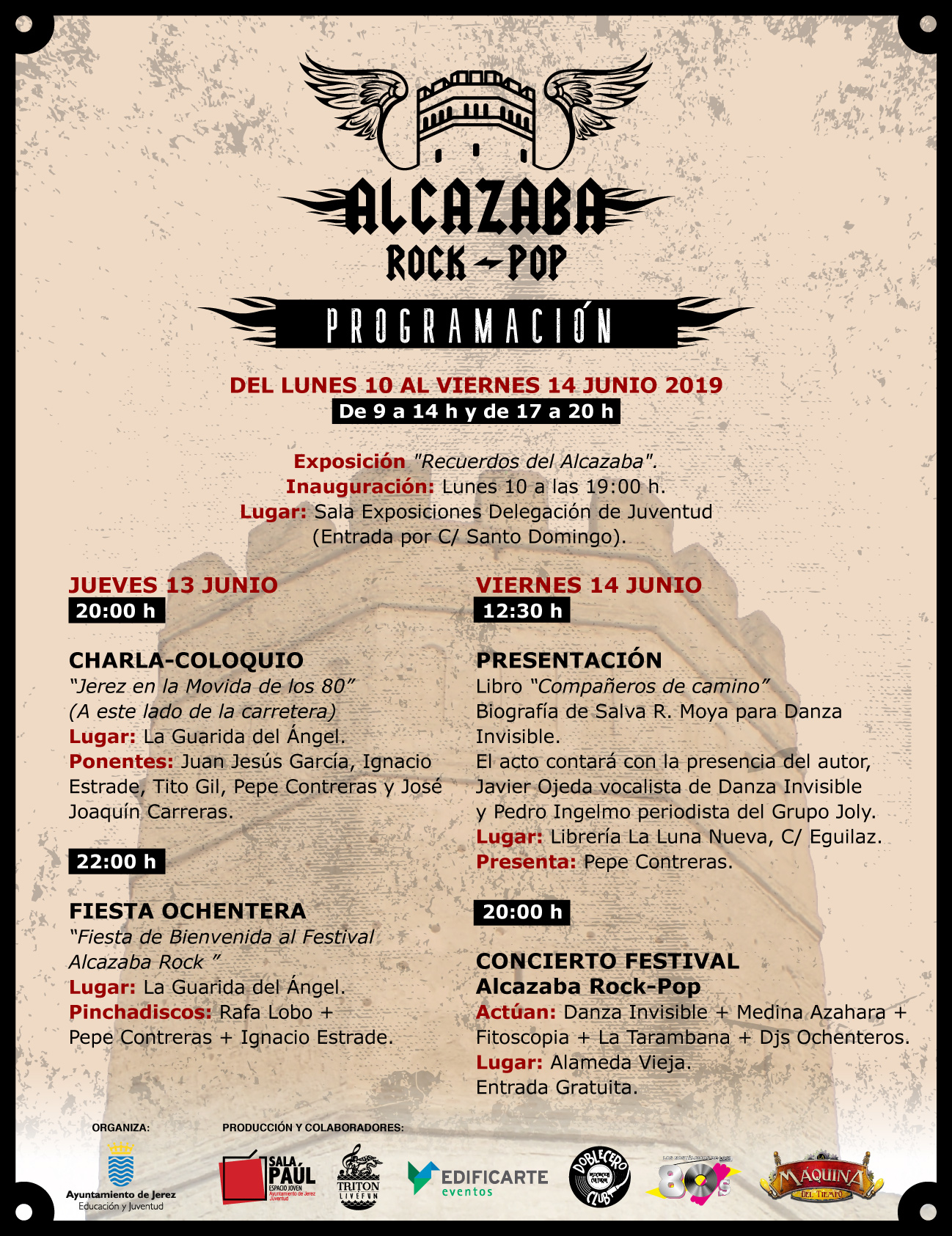 Programacion Alcazaba Rock Pop