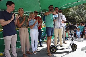 La alcaldesa en la entrega de premios de la fiesta