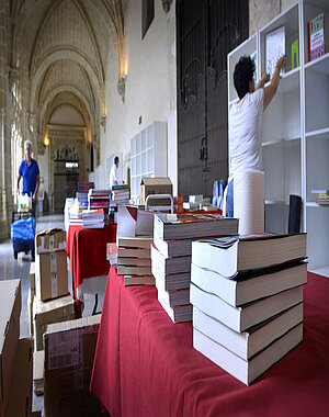 Preparativos feria del libro