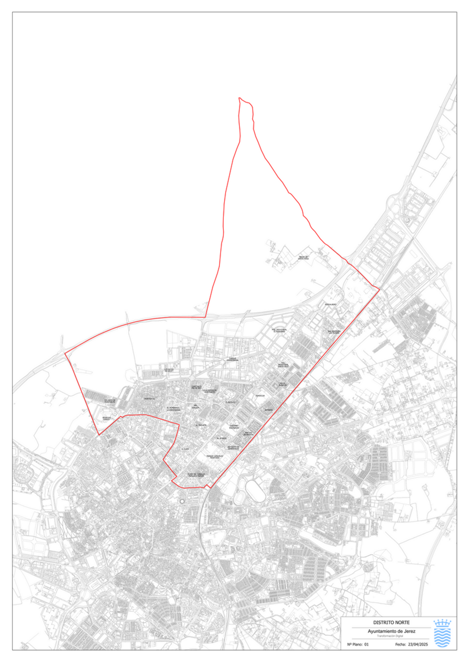 Plano del Distrito Norte