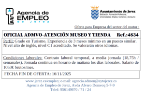 Oferta Agencia Empleo Jerez