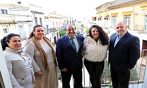 El delegado en la presentación de la actividad