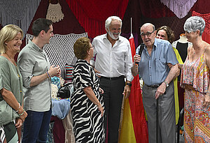 Momento del homenaje
