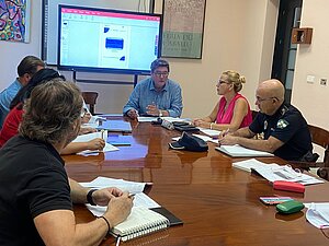 El delegado durante la reunión