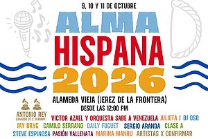 Cartel de Alma Hispana que se celebra este fin de semana