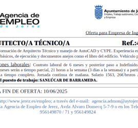 Oferta Agencia Empleo Jerez