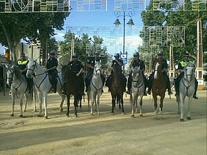 Escuadrón Policía Local Jerez y Policía Nacional, Feria 2012