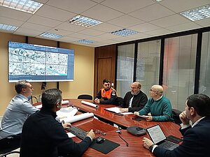 José Ignacio Martínez durante la reunión