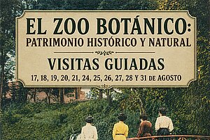 Cartel visitas guiadas Zoobotánico