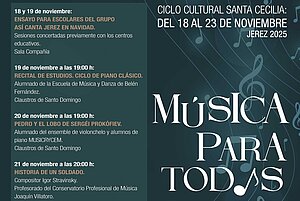 Cartel programación de Santa Cecilia