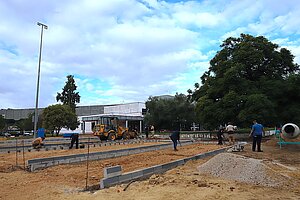 El Ayuntamiento ultima la construcción de 4 pistas de petanca en Chapín