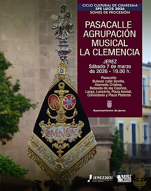 cartel pasacalles agrupación musical La Clemencia