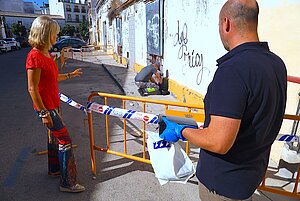 Carmen Pina ha visitado la finca de la calle Don Juan donde han aparecido roedores
