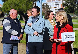Archivo. La alcaldesa presentó hace unas semanas el proyecto de aparcamiento de la Hijuela de La Marquesa