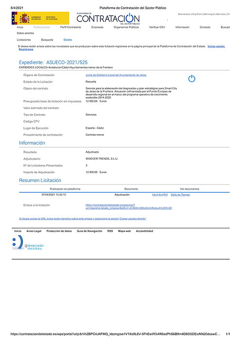 Publicac en plataforma