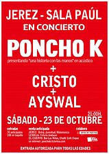 2010 - Concierto de Poncho - K celebrado el 23 de Octubre de 2010