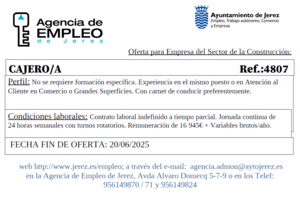 Oferta Agencia Empleo Jerez