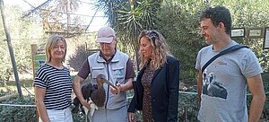 Una cigüeña negra nacida en el Zoo se ha trasladado al GREFA de Madrid