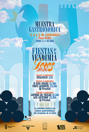 Cartel de la Muestra Gastronómica que comienza el viernes