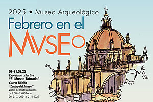Cartel de las actividades del museo durante el mes de febrero