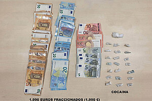 La Policía Local interviene a un individuo droga y dinero en efectivo