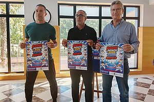Tomás Sampalo presenta el campeonato de kárate infantil