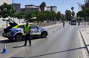 Archivo. Control de la Policía Local de Jerez