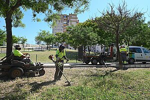 El Ayuntamiento está intensificando las labores de desbroce en el municipio