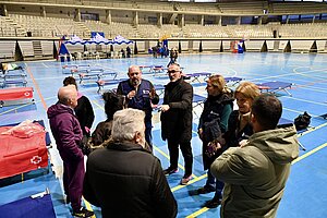 Se ha instalado un punto de atención a personas desalojadas en Chapín
