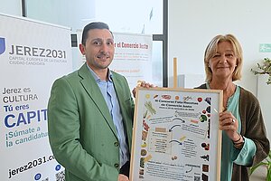 Carmen Pina presenta el concurso de Foto Recetas del Comercio Justo