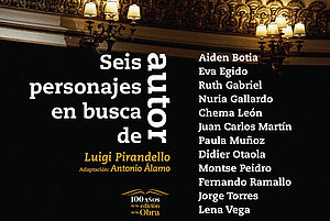 Cartel de 'Seis personajes en busca de un autor'