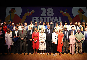 La alcaldesa en la presentación