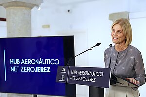 La alcaldesa ha presidido el encuentro con las empresas del Hub Aeronáutico