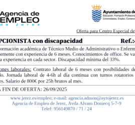 Oferta Agencia Empleo Jerez