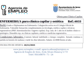 Oferta Agencia Empleo Jerez