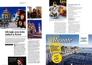 Páginas de la revista sobre Jerez