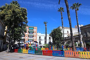 Fotografía del estado actual del parque de la plaza del progreso