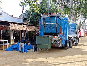 El Ayuntamiento ha ampliado el servicio de limpieza durante la Feria