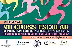 Cartel del Cross escolar que se disputa en Chapín