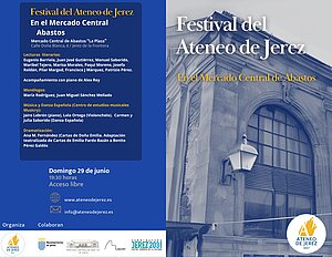 Cartel Festival cultural aniversario Mercado Central de Abastos