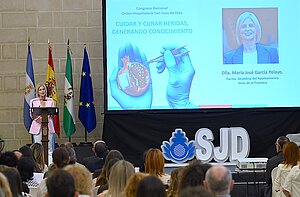 La alcaldesa en la inauguración del Congreso