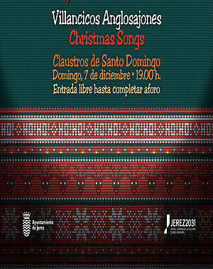 Cartel Villancicos anglosajones
