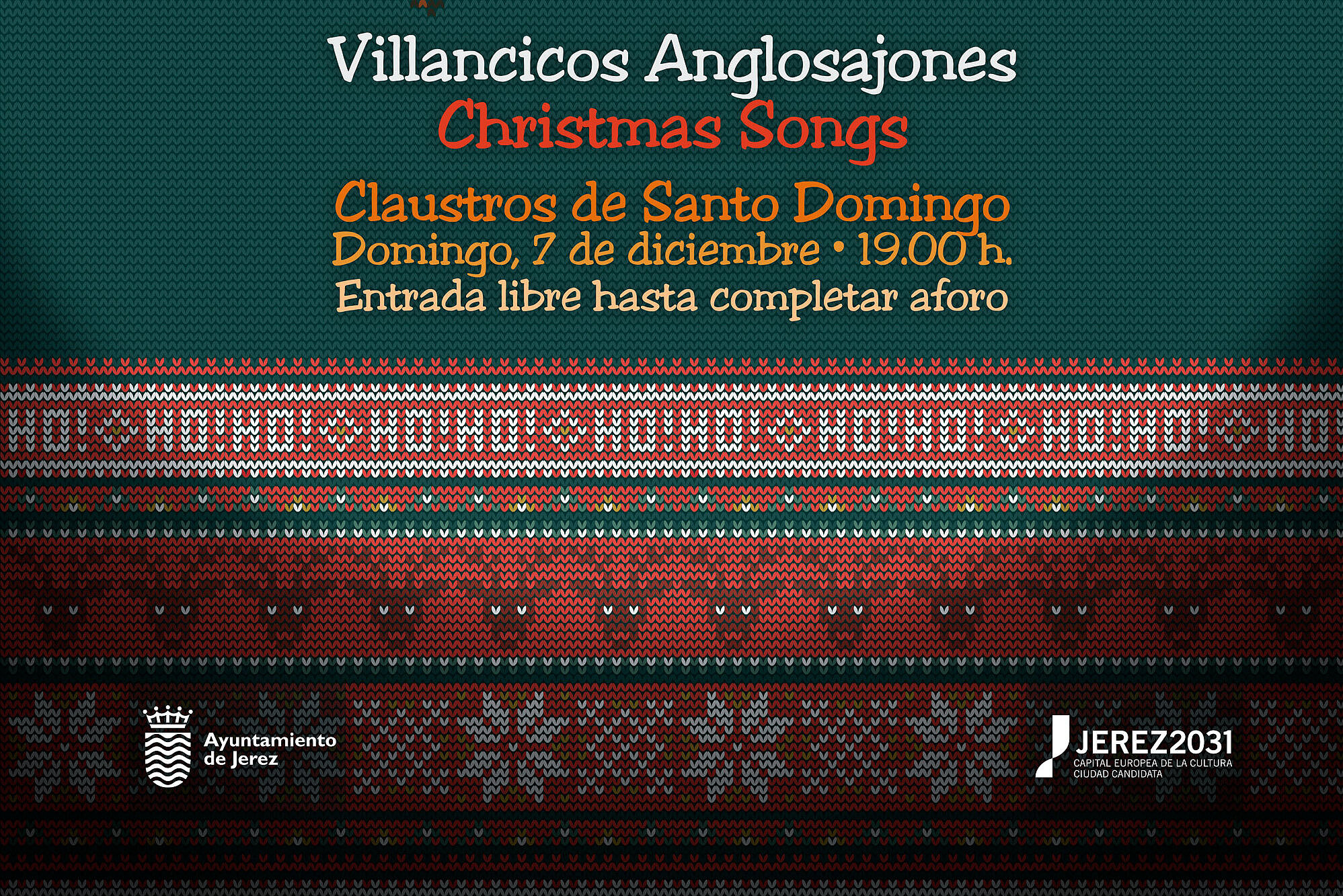 Cartel Villancicos anglosajones