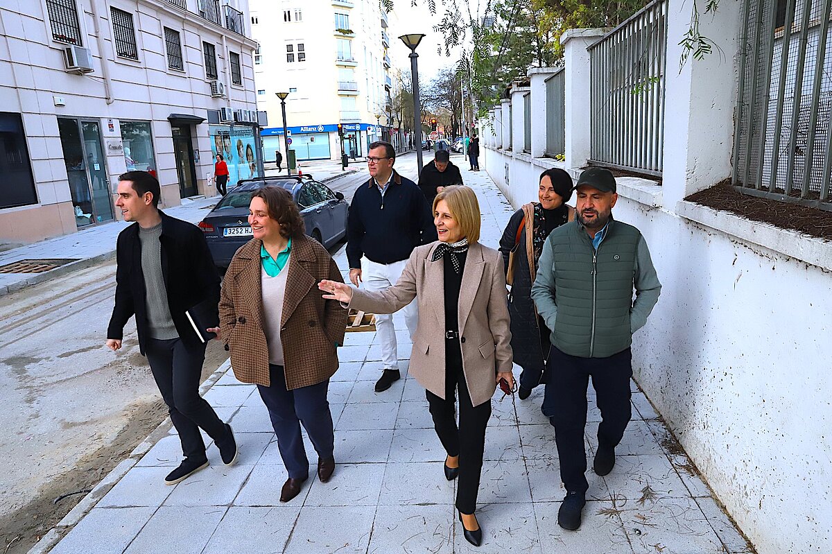 La alcaldesa visita las obras de remodelación que se están realizando ...