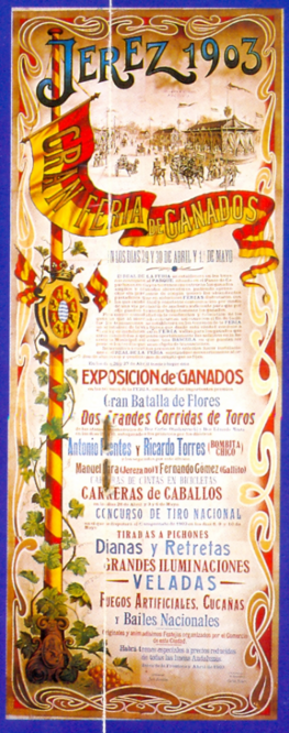 Cartel de 1903 procedente del Archivo Municipal