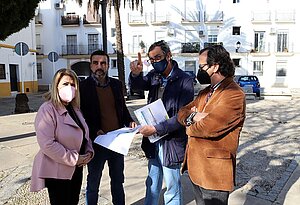 Inicio de las obras en plaza Salvador Allende
