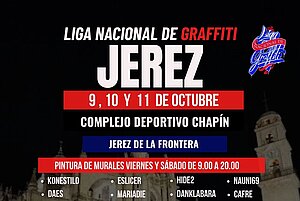 Cartel de la Liga Nacional del Graffiti