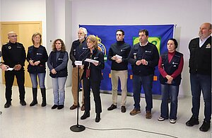 La alcaldesa informa de las medidas adoptadas ante la llegada de la borrasca Leonardo