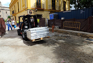 Obras plaza San Juan